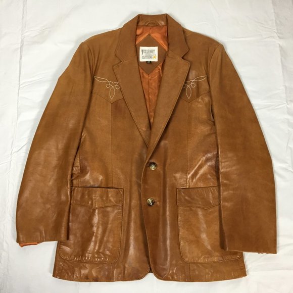 Texas Boot Clothing Leather Jacket 42 - Picture 1 of 7
